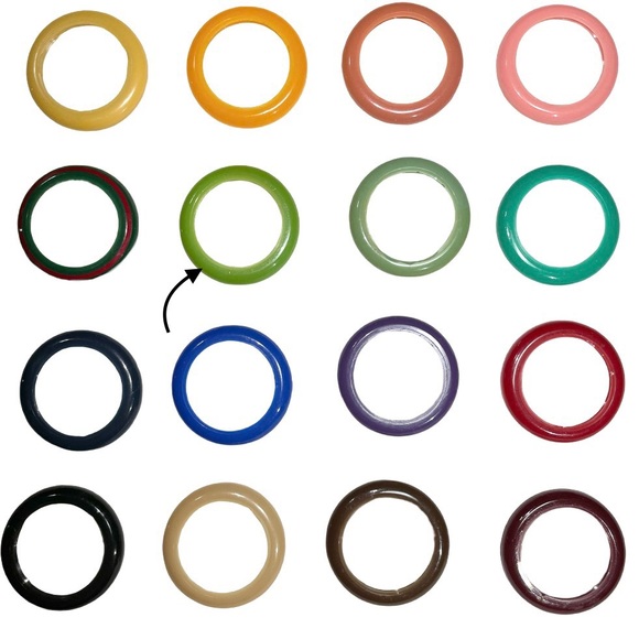 GUCCI Lime Green Interchangable Watch Bezel - Vintage! - Picture 4 of 4